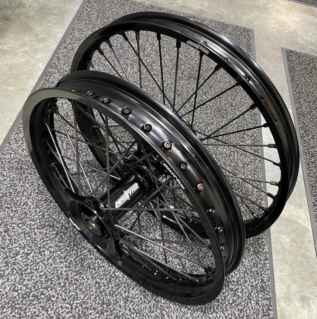 yz125 yz250 wr250f 前後　ホイール　セット 2003-2026 Yamaha YZ125 / YZ250 / YZ250F / YZ450F Wheel Set - Night