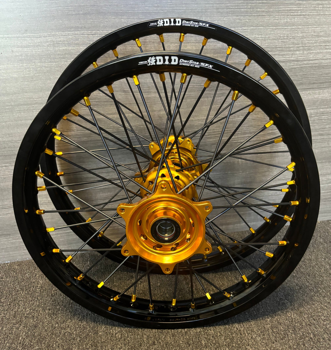2003-2026 KTM/Husky/GasGas 125-450 Custom Wheel Set - Gold/Black