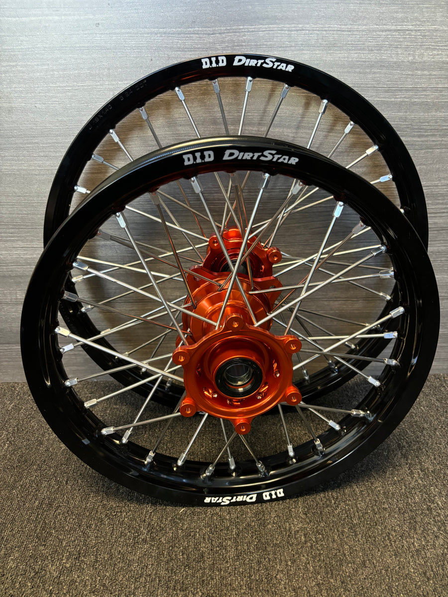 2025-2026 KTM/Husky/GasGas Supermini Custom Wheel Set Orange/Black