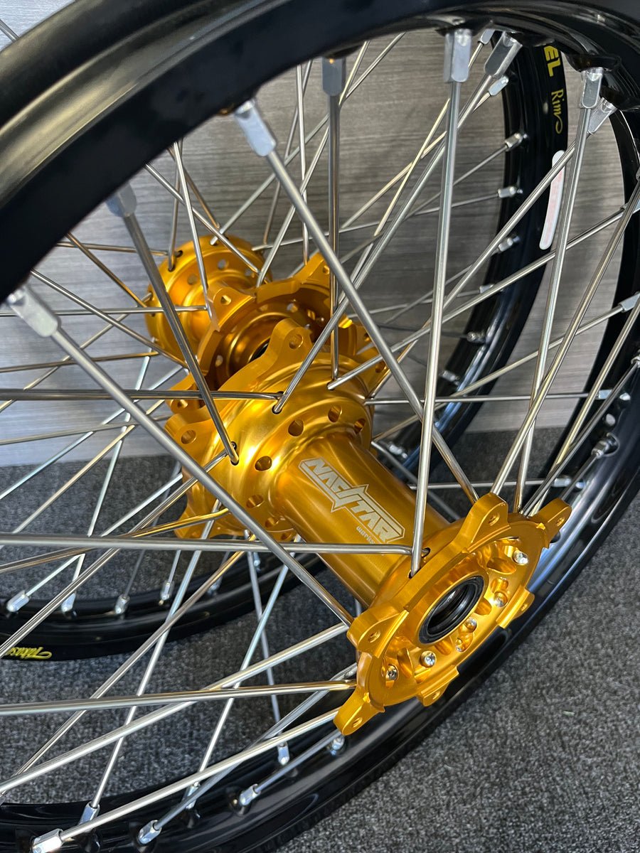 2003-2026 KTM 125-450 Custom Wheel Set - Gold/Black - Excel