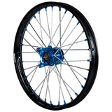 2021-2024 Husqvarna TC85 Wheel Set Blue/Black - Silver Spokes