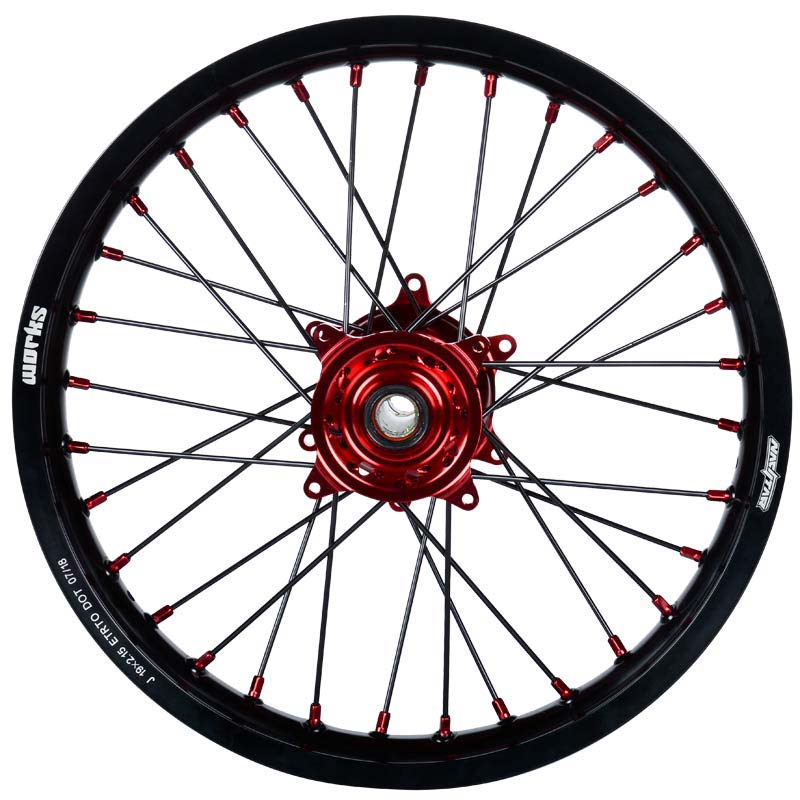 2004-2017 Honda CRF250X / 2005-2017 CRF450X Wheel Set Red/Black