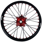 2014-2024 Honda CRF250R / 2013-2024 CRF450R Wheel Set Red/Black - Black Spokes