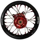 2021-2024 GasGas MC50 / MC-E5 Wheel Set Red/Black - Silver Spokes