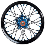 2017-2024 Husqvarna TC65 Wheel Set Blue/Black - Black Spokes