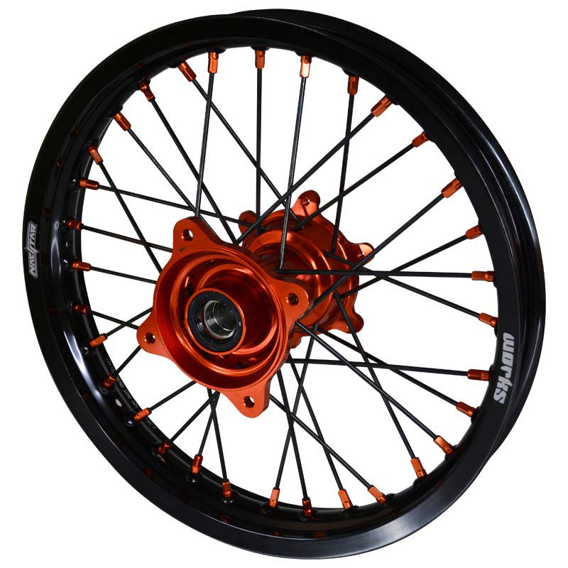 2025-2026 KTM SX85 Wheel Set Orange/Black - Black Spokes – NACSTARUSA