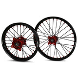 2021-2024 GasGas MC85 Wheel Set Red/Black - Black Spokes