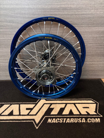 Blue Excel Rims 2002-2026 Yamaha YZ85 CUSTOM Wheel Set - Gun Metal/Blue - EXCEL Rims ...