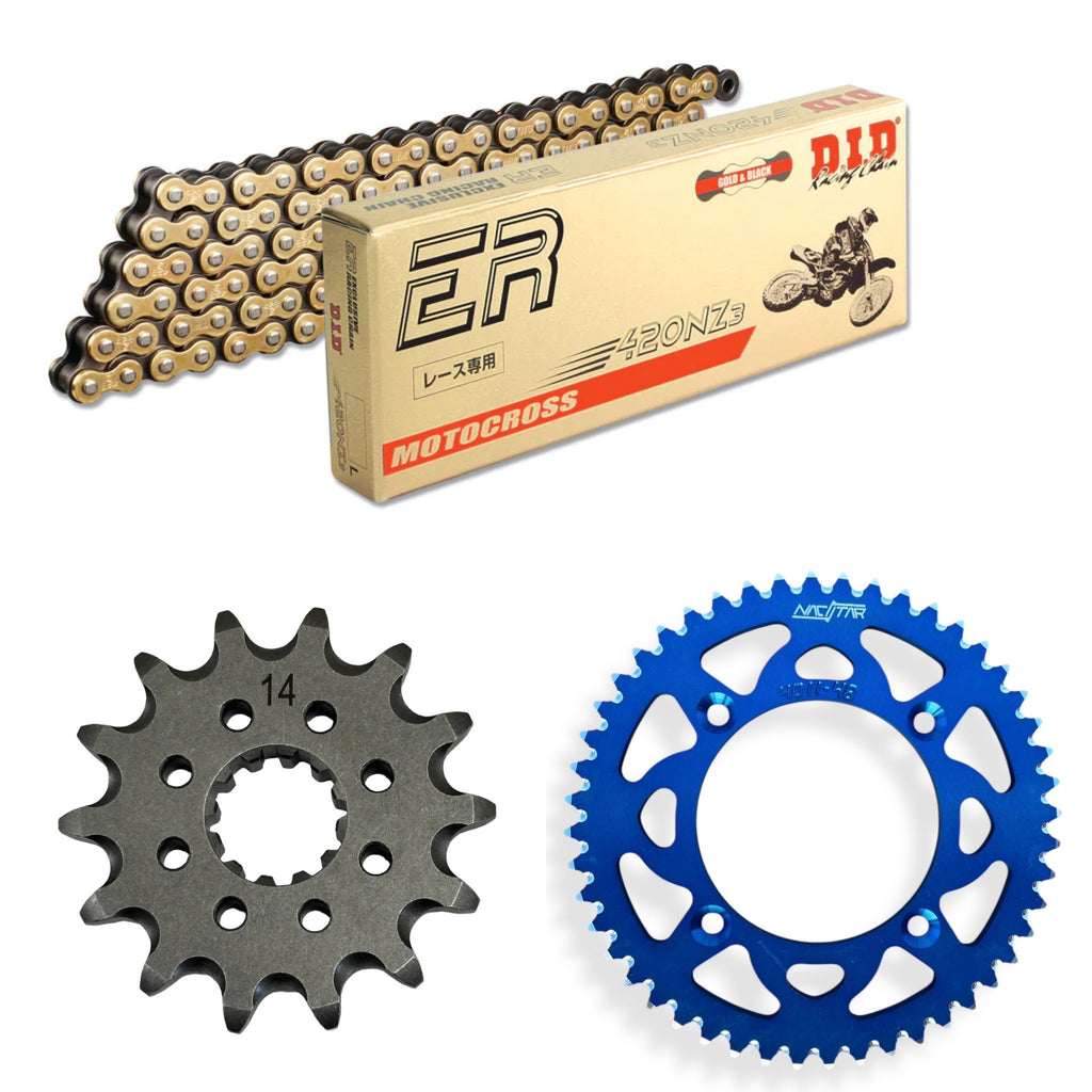 Heavy Duty Gold Chain & Sprocket Kit For PY90 4-Stroke Kids Off-Road Bike