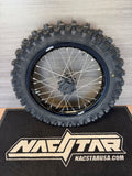 Surron Light Bee Rear Wheel 16" w/Dunlop MX34 Tire - Black/Silver