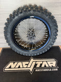 Surron Light Bee Rear Wheel 16" w/Dunlop MX54 Tire - Black/Silver