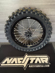Surron Light Bee Rear Wheel 16" w/Dunlop MX34 Tire - Black/Silver