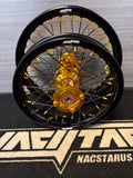 2025-2026 KTM/Husky/GasGas 65 Wheel Set Gold/Black - Black Spokes