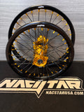 2002-2026 Yamaha YZ85 / Suzuki RM85 Wheel Set Gold/Black - Black Spokes