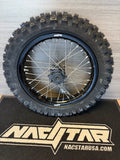 Surron Light Bee Rear Wheel 16" w/Dunlop MX53 Tire - Black/Silver