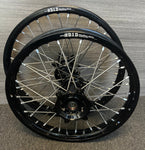 2014-2025 Yamaha YZ250F YZ450F Custom Wheel Set - Black/Black - DID STX Rims