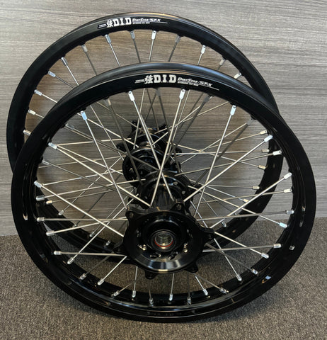 2014-2025 Yamaha YZ250F YZ450F Custom Wheel Set - Black/Black - DID STX Rims