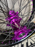 2003-2026 KTM 125-450 Custom Wheel Set - Purple/Black - Black Spokes - Excel Takasago Rims