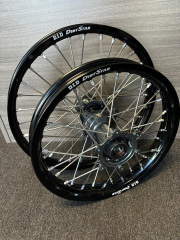 2021-2024 KTM/Husky/GasGas Supermini Custom Wheel Set Gun Metal/Black - DID Dirtstar Rims