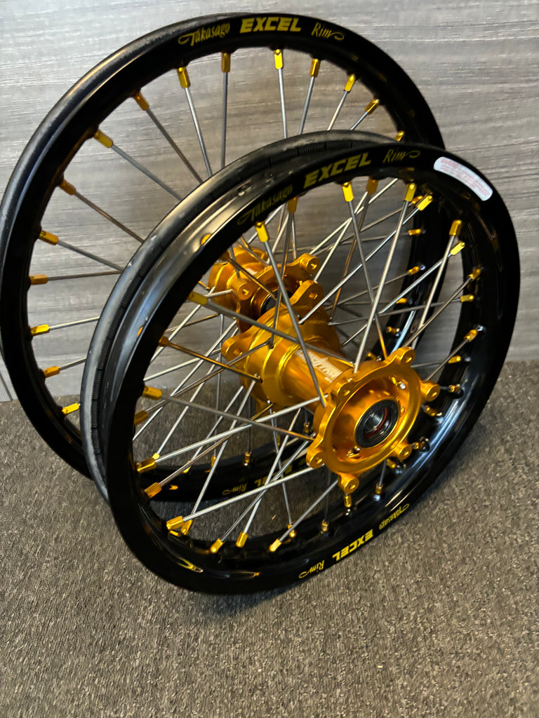 2021-2024 KTM/Husky/GasGas 85 Custom Wheel Set Gold/Black - Excel Rims ...