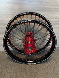 Stark Varg - Nacstar Works Custom Wheel Set - Red/Black - Excel A60 Rims