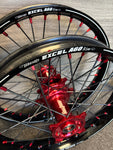 Stark Varg - Nacstar Works Custom Wheel Set - Red/Black - Excel A60 Rims