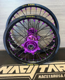 2025-2026 KTM/Husky/GasGas 85 Custom Wheel Set Purple/Black - Excel Rims