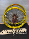 2007-2026 Suzuki RMZ250 / RMZ450 Custom Wheel Set Magnesium/Yellow - Yellow Excel Rims