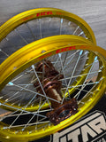 2007-2026 Suzuki RMZ250 / RMZ450 Custom Wheel Set Magnesium/Yellow - Yellow Excel Rims