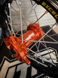 2025-2026 KTM/HUSKY/GASGAS 65 Nacstar Works PRO Custom Wheel Set Orange/Black - Excel Rims