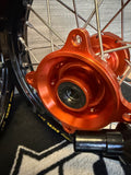 2025-2026 KTM/HUSKY/GASGAS 65 Nacstar Works PRO Custom Wheel Set Orange/Black - Excel Rims