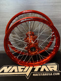 2003-2025 KTM 125-450 Custom Wheel Set - Orange/Orange - DID STX Rims