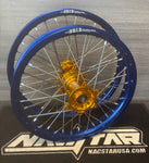 2014-2025 YAMAHA YZ250F YZ450F Custom Wheel Set - Gold/Blue - DID STX Rims