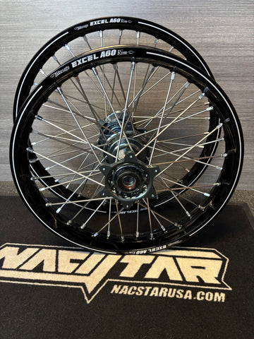 2014-2025 Yamaha YZ250F YZ450F Custom Wheel Set - Black/Gun Metal - Excel A60
