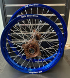 2002-2025 Yamaha YZ85 CUSTOM Wheel Set Magnesium/Silver - Blue DID Rims