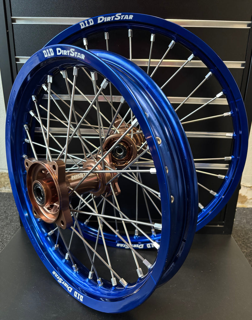 Did Rims Blue 2002-2026 Yamaha YZ85 CUSTOM Wheel Set Magnesium/Silver - Blue DID Rim ...