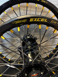 2025-2026 KTM/Husky/GasGas 85 Custom Wheel Set Black/Black - Gold Nipples - Excel Rims