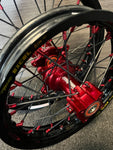 2021-2024 GasGas MC65 Custom Wheel Set Excel - Red/Black - Black Spokes