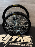2018-2026 Yamaha YZ65 CUSTOM Wheel Set - Gun Metal/Black - Black EXCEL Rims