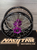 2003-2026 KTM/Husky/GasGas 125-450 Custom Wheel Set - Purple/Black - Excel A60