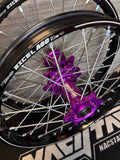 2003-2026 KTM/Husky/GasGas 125-450 Custom Wheel Set - Purple/Black - Excel A60