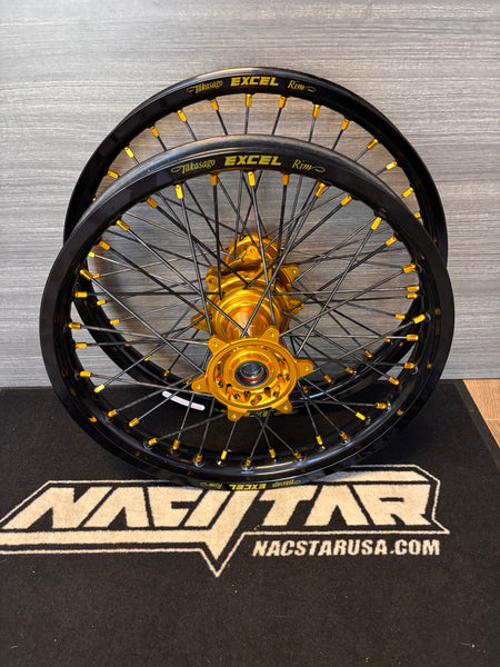 2014-2026 Yamaha YZ250F YZ450F Custom Wheel Set - Gold/Black