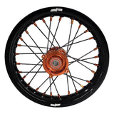 2015-2026 KTM SX50 / SX-E5 Wheel Set Orange/Black - Black Spokes