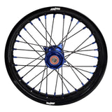 2025-2026 Husqvarna TC65 Wheel Set Blue/Black - Black Spokes