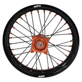 2025-2026 KTM SX65 Wheel Set Orange/Black - Black Spokes