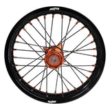 2025-2026 KTM SX65 Wheel Set Orange/Black - Black Spokes