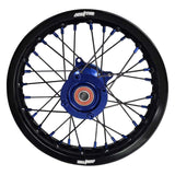 2025-2026 Husqvarna TC65 Wheel Set Blue/Black - Black Spokes