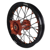 2025-2026 KTM SX65 Wheel Set Orange/Black - Black Spokes