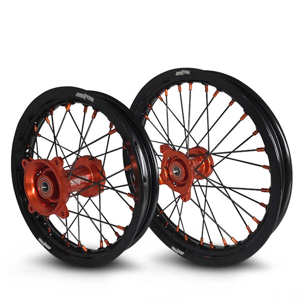 2025-2026 KTM SX65 Wheel Set Orange/Black - Black Spokes – NACSTARUSA