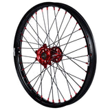 2014-2022 Honda CRF250R / 2013-2022 CRF450R Wheel Set Red/Black - Black Spokes